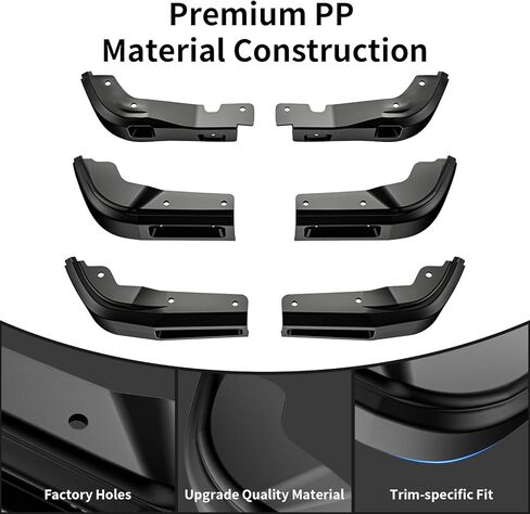 اللوحات الطينية لطراز تيسلا 3 هايلاند، 【بدون حفر 】【لا توجد ألواح الطين الشريطية 】 واقي الإطارات 【مجموعة من 4 】 اللوحات الطينية للعجلات والإطارات وواقيات الرذاذ، واقيات الطين لحماية رواسب المركبات in Kuwait
