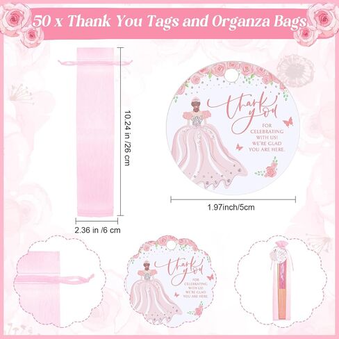 25 Sets Quinceanera Favors for Guests Pink Folding Paper Fans Pink Bamboo Fans with Thank You Tags and Gift Bag Handheld Pink Fans 15 Birthday Party Favors Birthday Decorations for Girls in Saudi Arabia