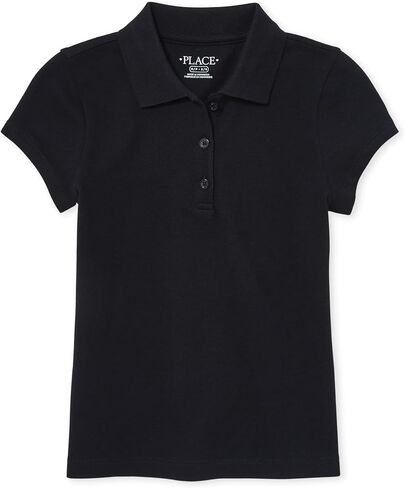 The Children's Place girls Uniform Pique Polo Shirt, Regal Violet, Small US in Saudi Arabia