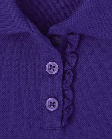 The Children's Place girls Uniform Pique Polo Shirt, Regal Violet, Small US in Saudi Arabia