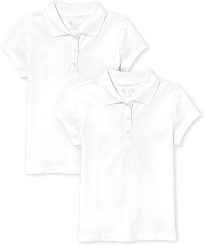 The Children's Place girls Uniform Pique Polo Shirt, Regal Violet, Small US in Saudi Arabia