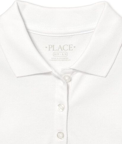 The Children's Place girls Uniform Pique Polo Shirt, Regal Violet, Small US in Saudi Arabia