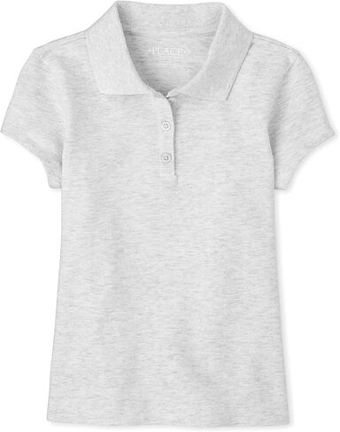 The Children's Place girls Uniform Pique Polo Shirt, Regal Violet, Small US in Saudi Arabia