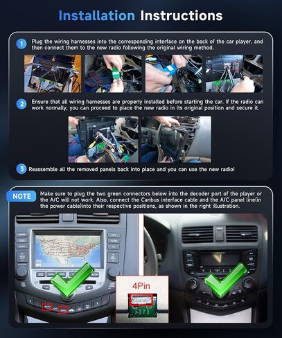 2+32G Android Car Radio for Honda Accord 2003 2004 2005 2006 2007 Car Stereo with Mirror Link, 10.1 Inch Touch Screen Head Unit with Bluetooth GPS Navigation WiFi FM/RDS EQ AHD Backup Camera SWC MIC in Kuwait