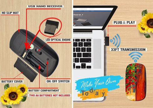 Maizi USB Mouse Wireless for Personal Computer Laptop MacBookUsb mouses معرف الصورة اللاسلكي: 27872683 Mouse Purple Travel Mouse 2.4G USB مصنوع في الولايات المتحدة الأمريكية in Kuwait