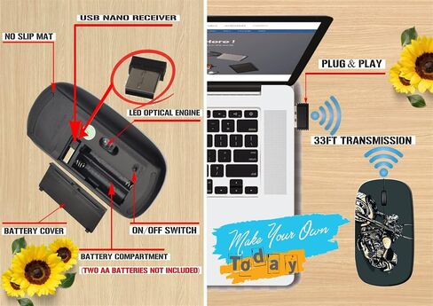 Maizi USB Mouse Wireless for Personal Computer Laptop MacBookUsb mouses معرف الصورة اللاسلكي: 27872683 Mouse Purple Travel Mouse 2.4G USB مصنوع في الولايات المتحدة الأمريكية in Kuwait