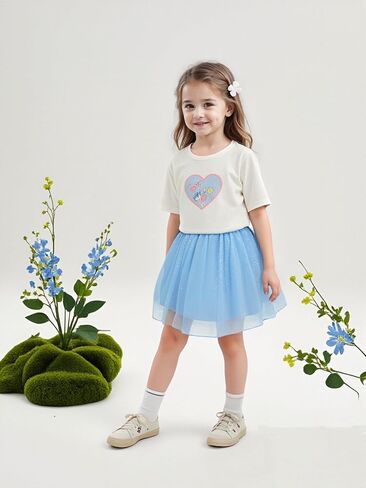 Magic Park 1-11Y Toddler Tutu Skirt Kid Tulle Skirts Little Girl Solid Color Short Skirt Girls Holiday Birthday Clohtes in Saudi Arabia