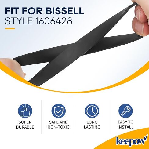 أحزمة بديلة من KEEPOW متوافقة مع منظف سجاد الحيوانات الأليفة Bissell TurboClean/PowerForce PowerBrush 2987، 1986، 2910، 2190W، 2806، 28062، 28068، 29878، 29879، قطعتان # 1606428 in Kuwait