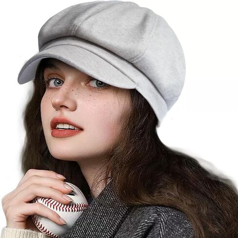 Women's Newsboy Hats Fashion Vintage 8 Panels Visor Beret Cabbie Cap Ladies Paperboy Cap in Kuwait