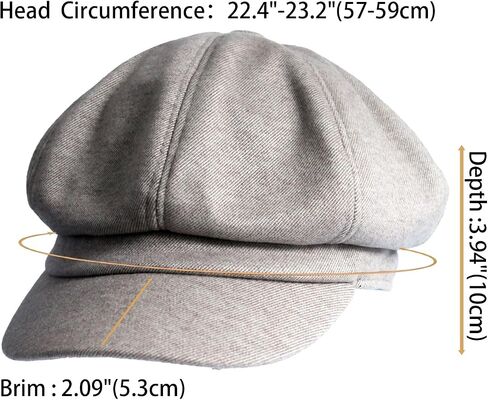 Women's Newsboy Hats Fashion Vintage 8 Panels Visor Beret Cabbie Cap Ladies Paperboy Cap in Kuwait