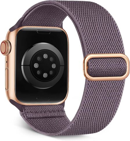 Stretchy Nylon Solo Loop Band Compatible with Apple Watch Bands 38mm 40mm 41mm 42mm 44mm 45mm 46mm 49mm,Braided Sport Elastic Strap Wristbands for iWatch bands Series 10 9 8 7 6 SE 5 4 3 2 1 Women Men in Kuwait