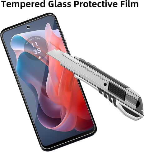 [4 Pack Glass Screen Protector Compatible for Motorola Moto G Play (2023) / XT2271 [9H Hardness]-HD Screen Tempered Glass, Scratch Resistant,Easy Install [Case Friendly] in Saudi Arabia