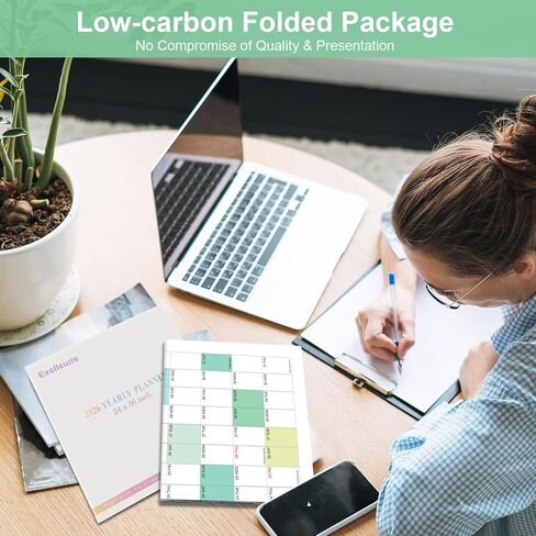 24 "× 36" exellewis 2025-2026 التقويم الجدران الأكاديمي ، يوليو 2025 إلى يونيو 2026 ، مخطط سنوي كبير مع 12 شهرًا ، تقويم السنة الأفقية/العمودية على الوجهين in Kuwait