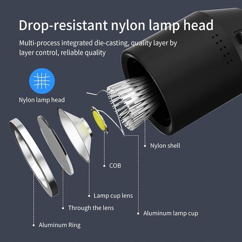 مصابيح عمل LED - مصباح COB بقدرة 450 لومن، رقبة معقوفة مرنة، قاعدة مثبتة ببرغي، مثالية لأدوات الآلة، ومناضد عمل المخرطة in Kuwait