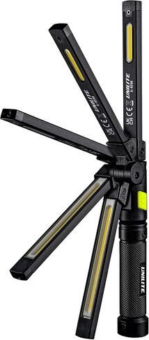 Unilite IL-425R مصباح عمل LED قابل لإعادة الشحن للجيب 425 لومن، ضوء فحص مغناطيسي قابل للطي، شحن USB-C، مقاوم للصدمات، جسم ألومنيوم صغير الحجم in Saudi Arabia