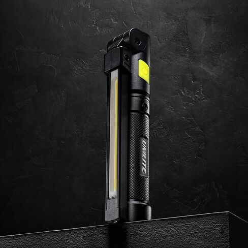 Unilite IL-425R مصباح عمل LED قابل لإعادة الشحن للجيب 425 لومن، ضوء فحص مغناطيسي قابل للطي، شحن USB-C، مقاوم للصدمات، جسم ألومنيوم صغير الحجم in Saudi Arabia