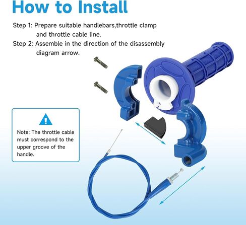 Folding Clutch Brake Lever Cable and 7/8" Throttle Handle Grips Kit Compatible with 110cc 125cc Pit Dirt Bike SSR Apollo RFZ DBX18 Taotao DB17 TTR Coolster M-125 Xmotos Motorcycle Parts Red in Kuwait