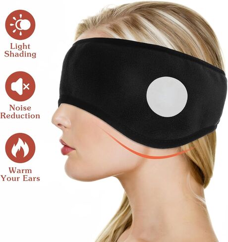 HOMSFOU Sleeping Earmuffs Sleep Earmuff Headband Sleeping Ear Muff Winter Ear Warmer Earmuff for Sleeping Sleep Ear Muffs Winter Women Sleep Mask in Kuwait