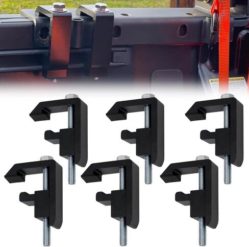RULLINE Utility Track System Mounting Clamp Set - Compatible with Toyota Tacoma/Tundra Truck Cap/Camper Shell, Set of 8 in Kuwait
