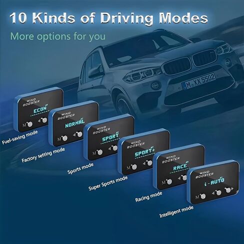 Throttle Response Controller Compatible for Chevy Colorado (2012-2022) GMC Canyon(2006-2022) 9 Drive Modes Throttle Controller Blue-Tooth APP Wind Booster GT Smart Electronic Throttle Accelerator in Saudi Arabia