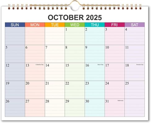 2025-2026 التقويم-تقويم الحائط 2025-2026 يمتد من مايو 2025 إلى ديسمبر 2026 ، 20 شهرًا تقويمًا مع ورقة سميكة للتخطيط والتنظيم للمنزل أو المكتب ، 8.5 × 11 بوصة ، ملونة in Kuwait