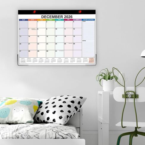 2025-2026 التقويم-تقويم الحائط 2025-2026 يمتد من مايو 2025 إلى ديسمبر 2026 ، 20 شهرًا تقويمًا مع ورقة سميكة للتخطيط والتنظيم للمنزل أو المكتب ، 8.5 × 11 بوصة ، ملونة in Kuwait