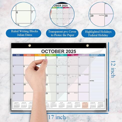 2025-2026 التقويم-تقويم الحائط 2025-2026 يمتد من مايو 2025 إلى ديسمبر 2026 ، 20 شهرًا تقويمًا مع ورقة سميكة للتخطيط والتنظيم للمنزل أو المكتب ، 8.5 × 11 بوصة ، ملونة in Kuwait