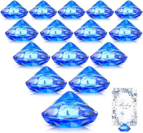 Boao 24 Pack Diamond Place Card Holders Acrylic Table Number Holder Card Stands Crystal Diamond Party Decorations Favor for Weddings Home Table(Clear) in Saudi Arabia