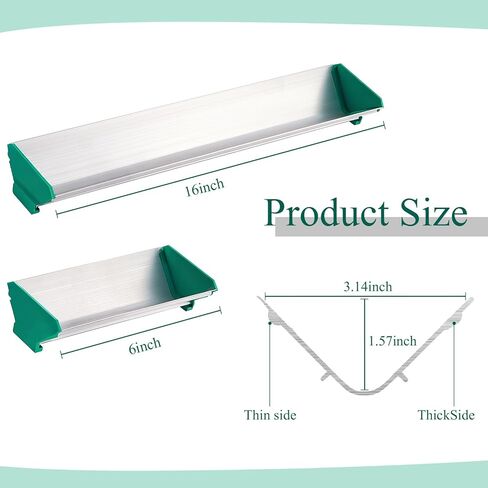 Zonon 3 PCS 8 '' 10 '' 16 '' Dual Edge Aluminium Pertious Coater Coater in Kuwait