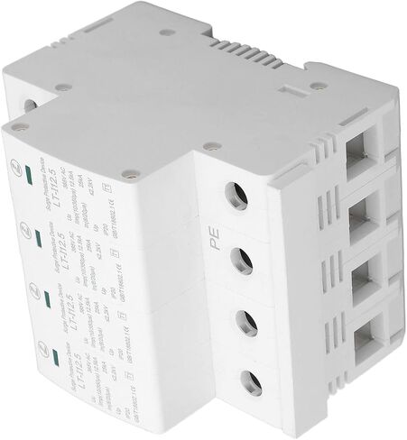 Gas Tube Arrestors AC Protector 420V 1P + N DIN Rail Outlet, Compact Protection Device 4P 35mm Rail Mount - Reliable Overvoltage, Flame Retardant, Easy Installation in Kuwait