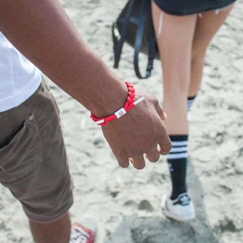 Rastaclat Braided Bracelets for Men and Women - Braided Core Collection | Adjustable Stackable & Made by Hand | Great Gifts for Men, Women, Teens & Couples (Chronyx | Black/Silver, Medium/Large 6-7.5 Inches) in Kuwait