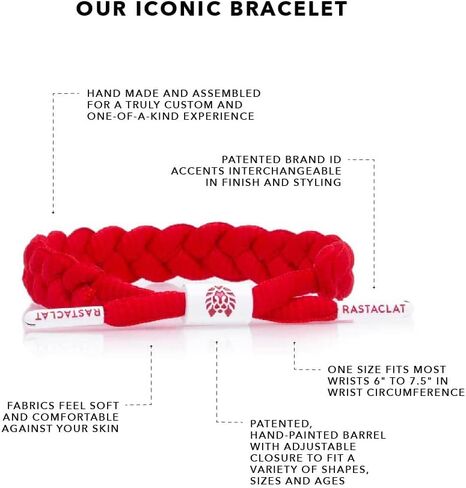 Rastaclat Braided Bracelets for Men and Women - Braided Core Collection | Adjustable Stackable & Made by Hand | Great Gifts for Men, Women, Teens & Couples (Chronyx | Black/Silver, Medium/Large 6-7.5 Inches) in Kuwait