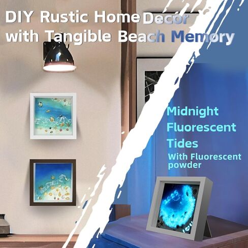 iland UV Resin Art Kit, Crafting Kit of The Beach, UV Resin Craft Kit, Arts and Crafts for Adults, Cool Gifts for Beach Lovers, Adult Hobbies for Women, DIY Ocean Themed Gifts in Kuwait