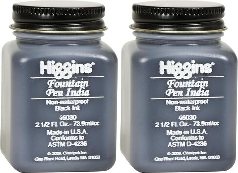 Higgins Black India Fountain Pen Ink, 2.5 Oz Bottle (46030) in Saudi Arabia