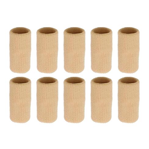 10 PCS أكمام ضغط الإصبع ، غلاف الإبهام ولف الأرقام مع حماية مفصل ، دعم آمن ، أكمام الضغط بالإضافة إلى حماة الأصابع للرياضة والألعاب والاستخدام اليومي in Kuwait