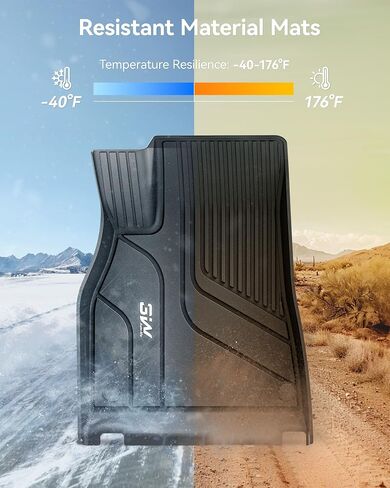 سجادات أرضية Tesla Model Y 3 وات، بطانة أرضية TPE مناسبة لجميع الأحوال الجوية متوافقة مع Tesla Model Y 2020-2024، مجموعة كاملة من سجادات الأرضية السوداء، وبطانة الحمولة وملحقات سجادات المقعد الخلفي لـ Tesla 5 مقاعد in Kuwait