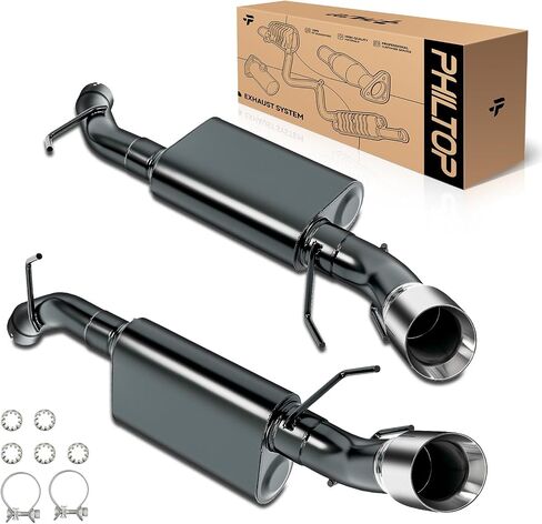PHILTOP Cat-Back System, Stainless Steel Cat Back Exhaust System Fit for 2010-2015 Camaro 6.2L in Saudi Arabia