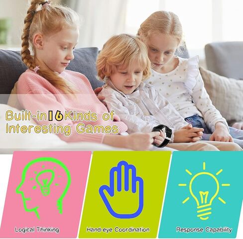 Watch Watch For Kids - With Kids Smart Watch with Camera Music Player 16 Game ، Wething Watch Toddler Toys Toys Toys Birthday in Kuwait