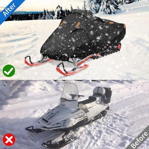 Snowmobile Cover Trailerable Universal Snowmobile Protective Cover Waterproof and UV Protection Snowmobile Storage Heavy Duty (Fits Length 130"x 51"x 48") in Saudi Arabia