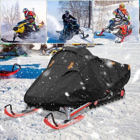 Snowmobile Cover Trailerable Universal Snowmobile Protective Cover Waterproof and UV Protection Snowmobile Storage Heavy Duty (Fits Length 130"x 51"x 48") in Saudi Arabia