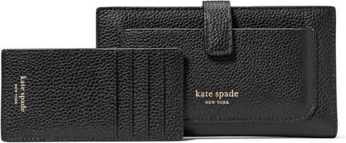 Kate Spade New York Ava Colorblocked Elembled Leather 2 في 1 Bifold Wallet ، Rose Smoke Multi in Saudi Arabia