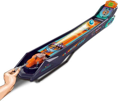 Alley Ball Game — Electronic Roll & Score Tabletop Arcade, Auto Scoring with Lights & Sound, Pull-Handle Launcher — 1-2 Players, Mini Arcade Game for Kids in Kuwait