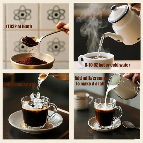 قهوة الفطر العضوي مع 6 عيش الغراب التكيف (Cordyceps ، Reish ، King Trumpet ، Shitake ، Turkey Tail ، Lions Mane)-الطاقة المحسنة ، التركيز والمناعة ، 30 حصة in Kuwait