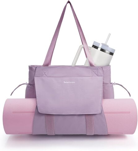 sportsnew Yoga Mat Bag Tote Yoga Gym Bags For Women Men with Waterproof Wet Pocket & Hook-and-loop, Quick Access Storage Yoga Mat Bag Carrier in Saudi Arabia