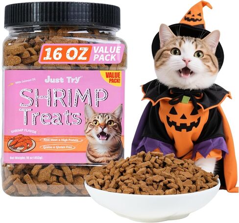 13.4 OZ Cat Treats, Cat Grass Treats, Natural Salmon Flavor Healthy Cat Snacks, Training Biscuits Treats for Cats, Catnip for Cats, Dental and Hairball Control Treats in Kuwait