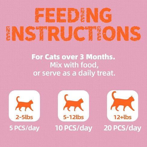 13.4 OZ Cat Treats, Cat Grass Treats, Natural Salmon Flavor Healthy Cat Snacks, Training Biscuits Treats for Cats, Catnip for Cats, Dental and Hairball Control Treats in Kuwait