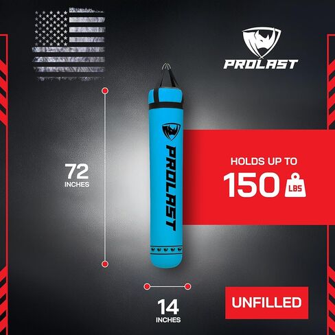 حقيبة ركل اللكم الثقيلة من برولاست للبالغين، الملاكمة، الفنون القتالية المختلطة، الفنون القتالية، الملاكمة التايلاندية، معدات تدريب القوة، مملوءة/غير مملوءة، 6 أقدام، 150 رطل، شعار إصدار خاص in Kuwait