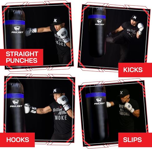 PROLAST Punching Bag for Experienced and Beginners, Boxing, MMA, Martial Arts, Muay Thai Training Equipment, Hanging in Kuwait