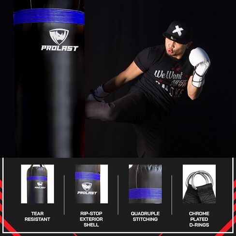 PROLAST Punching Bag for Experienced and Beginners, Boxing, MMA, Martial Arts, Muay Thai Training Equipment, Hanging in Kuwait