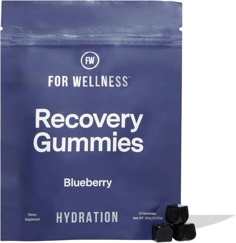 Recovery Gummies - Tart Cherry Gummies for Muscle Recovery - Hibiscus Cherry Flavor with Antioxidants & Electrolytes Combats Soreness, Fights Inflammation, Boosts Energy - Vegan, Non-GMO, Gluten-Free in Saudi Arabia